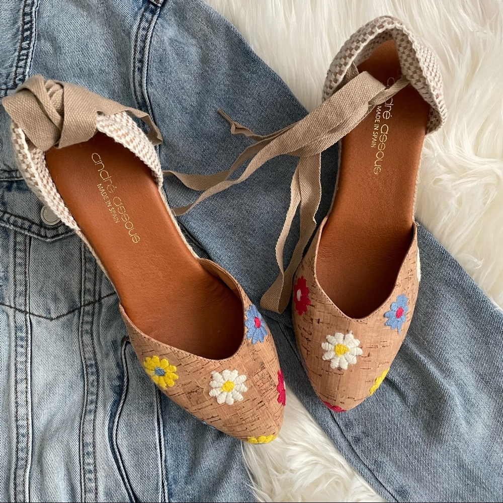 Ensley Andre Assous Espadrille Wedge 🌸🌼 Size 7-7.5 38